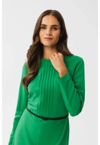 Stylove - Elegancka sukienka w stylu retro zielona. Kolor: zielony. Styl: retro, elegancki #3