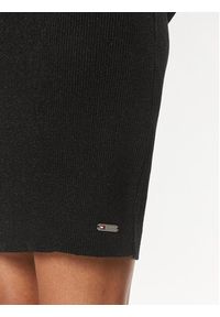 Tommy Jeans Sukienka dzianinowa DW0DW17526 Czarny Slim Fit. Kolor: czarny. Materiał: syntetyk #5