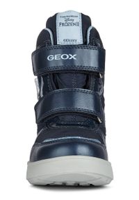 Geox - Śniegowce dziecięce. Nosek buta: okrągły. Zapięcie: rzepy. Kolor: niebieski. Szerokość cholewki: normalna #7