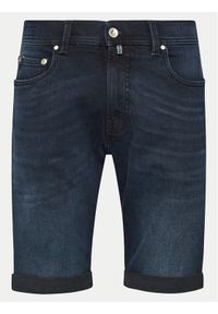 Pierre Cardin Szorty jeansowe 34520/000/8140 Granatowy Modern Fit. Kolor: niebieski. Materiał: bawełna