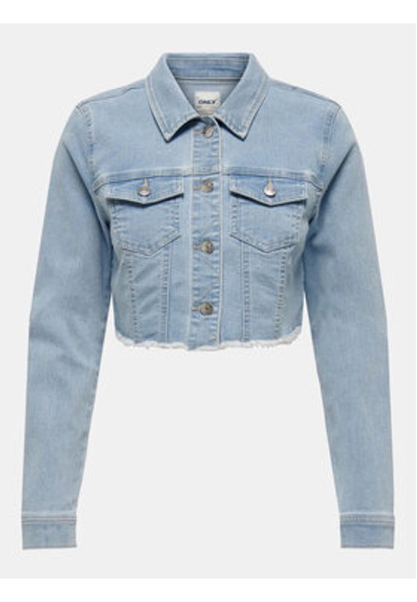 only - ONLY Kurtka jeansowa Wonder 15256098 Niebieski Regular Fit. Kolor: niebieski. Materiał: bawełna