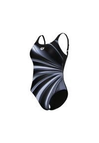 Damski kostium kąpielowy 1-częściowy Arena Glow U Back. Kolor: czarny #1