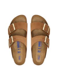 Birkenstock Klapki Arizona Sfb 1032086 Brązowy. Kolor: brązowy. Materiał: nubuk, skóra #3