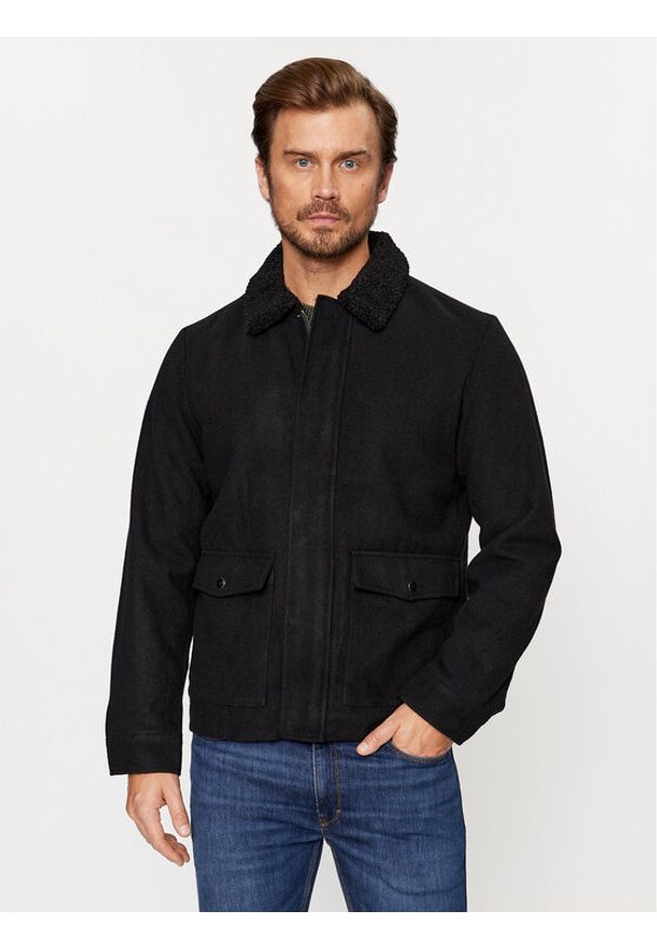 Jack & Jones - Jack&Jones Kurtka przejściowa 12236162 Czarny Regular Fit. Kolor: czarny. Materiał: syntetyk