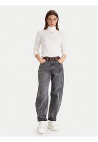 Tommy Jeans Golf Essential DW0DW21672 Écru Regular Fit. Typ kołnierza: golf. Materiał: bawełna #5