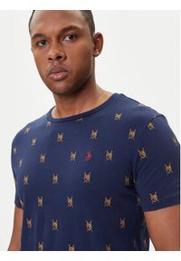 Polo Ralph Lauren T-Shirt 710P00081001 Granatowy Custom Slim Fit. Typ kołnierza: polo. Kolor: niebieski. Materiał: bawełna #4