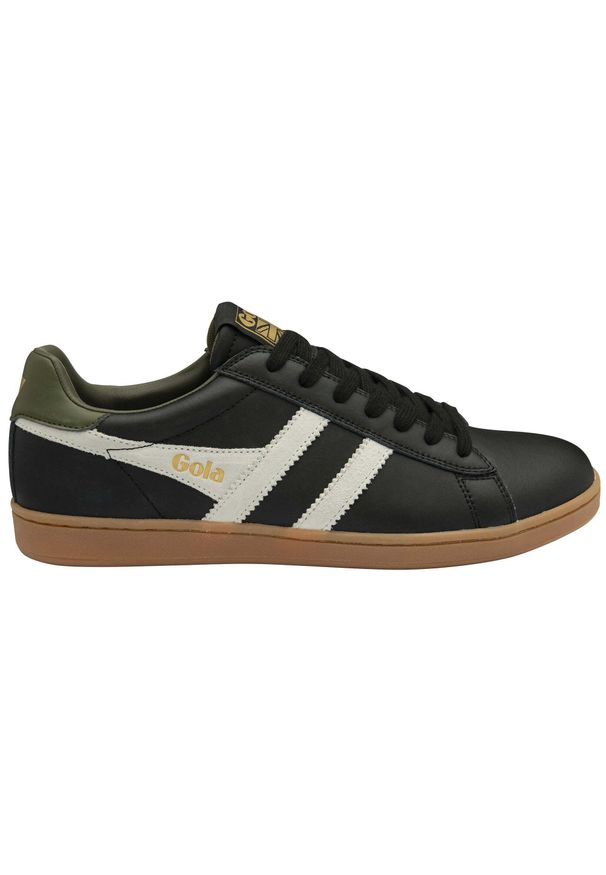 Sneakersy ze skóry Gola Equipe II Leather. Okazja: na co dzień. Kolor: biały, wielokolorowy, czarny. Materiał: skóra. Sport: turystyka piesza