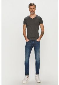 Tommy Jeans - Jeansy Scanton. Kolor: niebieski. Materiał: bawełna, denim, elastan. Wzór: gładki #3