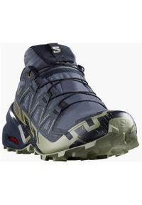 salomon - Buty do biegania męskie Salomon Speedcross 6 Gtx Gore-tex. Kolor: wielokolorowy, brązowy, szary, beżowy, niebieski. Materiał: materiał. Szerokość cholewki: normalna. Technologia: Gore-Tex. Model: Salomon Speedcross