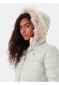 Tommy Jeans Kurtka puchowa Basic DW0DW18312 Zielony Slim Fit. Kolor: zielony. Materiał: syntetyk #2