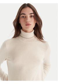 Liu Jo Golf MF5229 MS49I Écru Regular Fit. Typ kołnierza: golf. Materiał: syntetyk, wiskoza #4