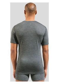 Odlo - Koszulka męska ODLO Merino 160 BL Top - 100% wełna merino, krótki rękaw. Kolor: szary. Materiał: wełna. Długość rękawa: krótki rękaw. Długość: krótkie