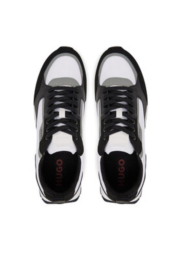 Hugo - HUGO Sneakersy Icelin 50536568 Szary. Kolor: szary. Materiał: skóra