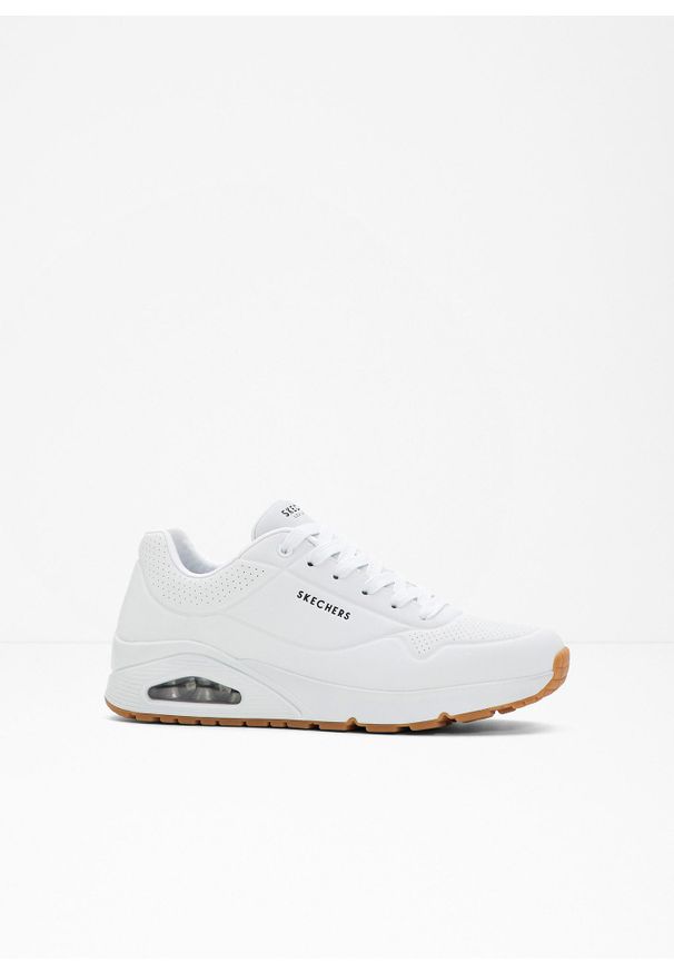 bonprix - Sneakersy Skechers z pianką memory. Kolor: biały