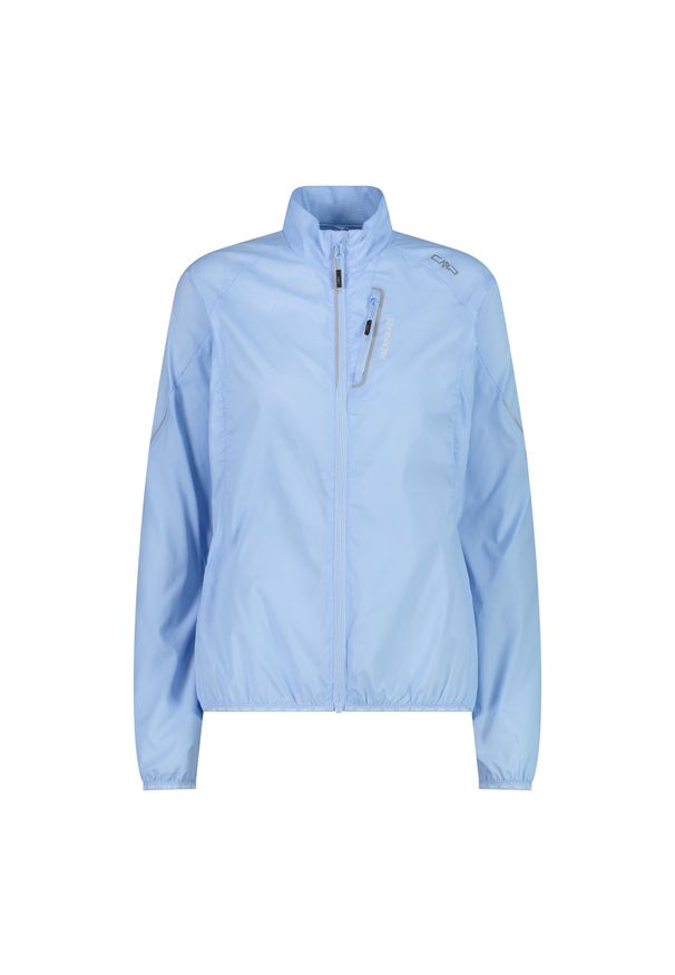 Damska wiatrówka CMP. Kolor: niebieski. Materiał: softshell. Sport: turystyka piesza