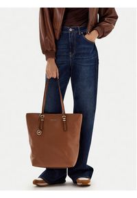 MICHAEL Michael Kors Torebka Quinn 30S5GQNT3L Brązowy. Kolor: brązowy. Materiał: skórzane