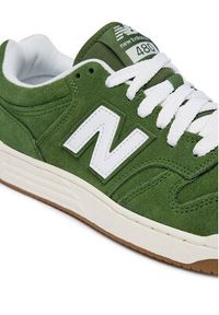 New Balance Sneakersy BB480PTG Zielony. Kolor: zielony. Materiał: skóra #6