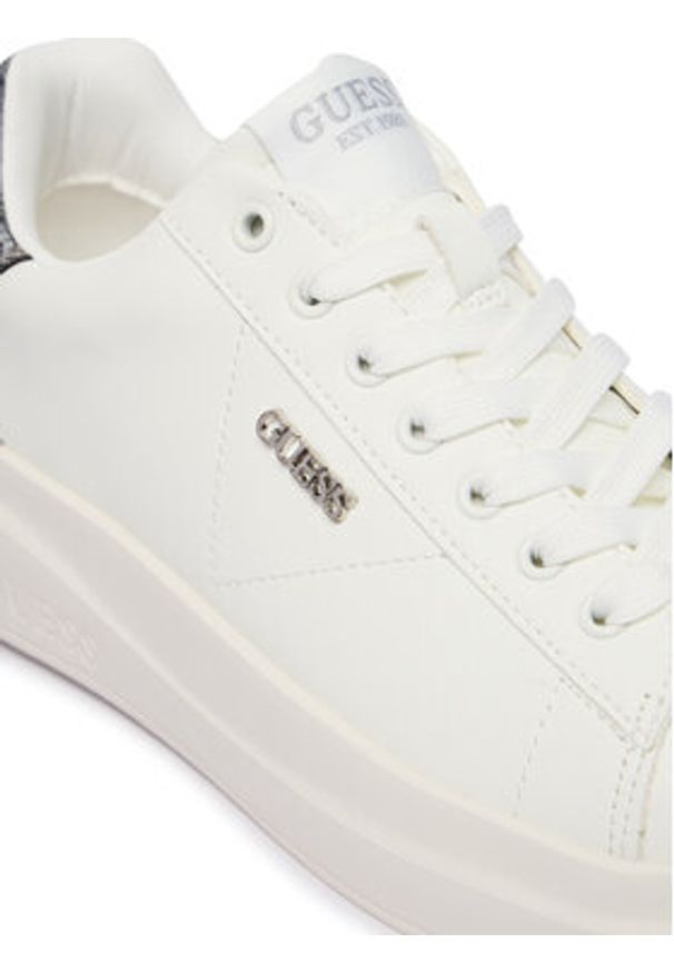 Guess Sneakersy FLFE10 ELE12 Biały. Kolor: biały. Materiał: skóra