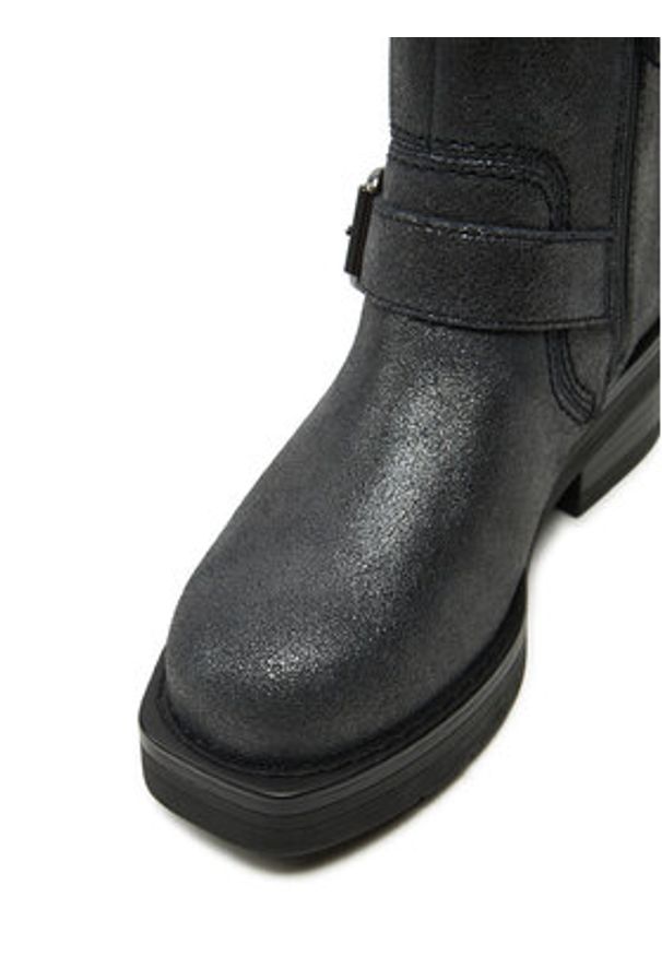 Clarks Botki Rebelle Buckle 26178889 Srebrny. Kolor: srebrny. Materiał: skóra