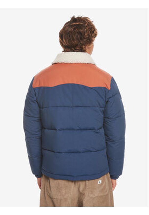 Quiksilver Kurtka puchowa The Puffer Jckt EQYJK03981 Granatowy Regular Fit. Kolor: niebieski. Materiał: bawełna