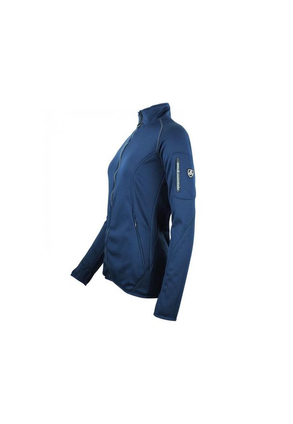 PEAK MOUNTAIN - Kurtka damska Peak Mountain Polarshel Amarowz. Kolor: wielokolorowy, niebieski, szary. Sport: turystyka piesza