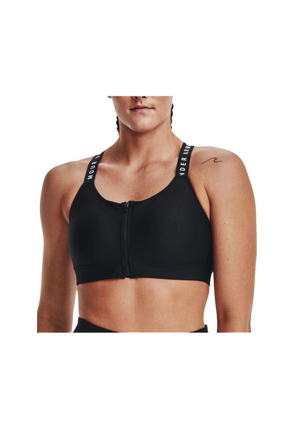 Stanik fitness cardio Under Armour Infinity High Bra Zip. Kolor: czarny. Sport: fitness