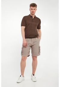 Aeronautica Militare - Polo męskie lniane AERONAUTICA MILITARE. Typ kołnierza: polo. Materiał: len #3