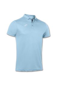 Koszulka polo do tenisa męska Joma Hobby. Typ kołnierza: polo. Kolor: niebieski. Długość rękawa: krótki rękaw. Długość: krótkie. Sport: tenis