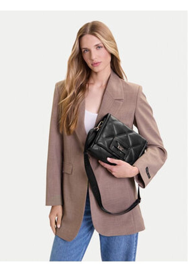 Monnari Torebka TORIMP0-24Z-BAG5680-K020D000-R00 Czarny. Kolor: czarny. Materiał: skórzane