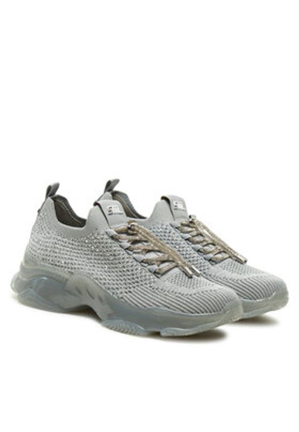 Steve Madden Sneakersy Meter SM19000085 Srebrny. Kolor: srebrny. Materiał: materiał
