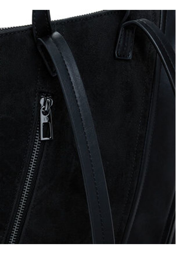 Desigual Torebka Patch Tango P 25WAKP12 Czarny. Kolor: czarny. Materiał: skórzane