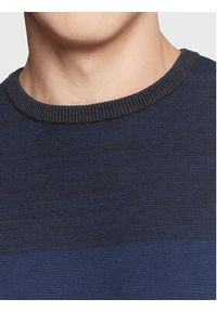 Blend Sweter 20714636 Granatowy Regular Fit. Kolor: niebieski. Materiał: bawełna #4