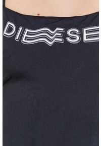 Diesel Strój kąpielowy kolor czarny miękka miseczka. Kolor: czarny. Wzór: nadruk
