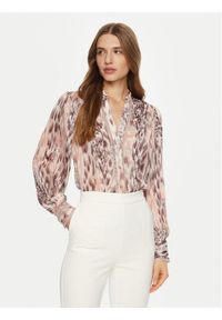 Guess Bluzka W5RH16 WDW82 Kolorowy Classic Fit. Materiał: syntetyk. Wzór: kolorowy