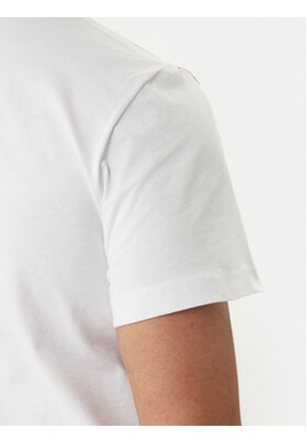 Versace Jeans Couture T-Shirt 80GAH6SB JS541 Biały Slim Fit. Kolor: biały. Materiał: bawełna