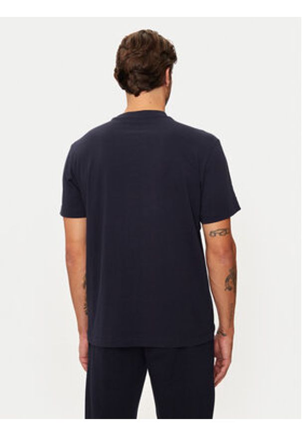 Napapijri T-Shirt S-box Logo NP0A4I3L Granatowy Regular Fit. Kolor: niebieski. Materiał: bawełna
