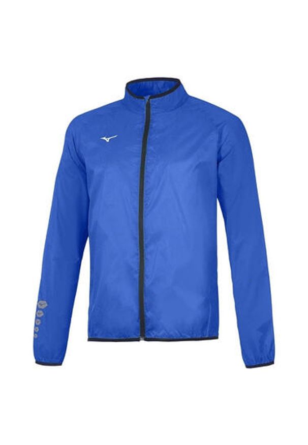Kurtka przeciwdeszczowa Mizuno authentic. Kolor: niebieski, czarny, wielokolorowy. Sport: bieganie