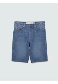 Big-Star - Szorty męskie jeansowe niebieskie Colter 410. Stan: podwyższony. Kolor: niebieski. Materiał: jeans. Długość: krótkie. Sezon: lato. Styl: vintage, klasyczny #1