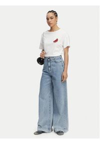 Liu Jo T-Shirt WA6414 JS923 Biały Regular Fit. Kolor: biały. Materiał: bawełna #5