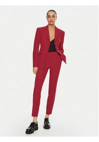 Hugo - HUGO Marynarka Asmalla-1 50533901 Czerwony Slim Fit. Kolor: czerwony. Materiał: syntetyk #4