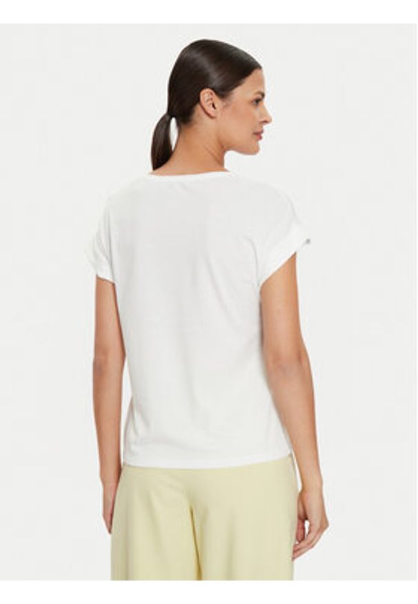 Morgan T-Shirt 241-DPARIS Biały Regular Fit. Kolor: biały. Materiał: bawełna