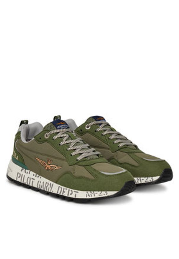 Aeronautica Militare Sneakersy 251SC276CT3332 Zielony. Kolor: zielony. Materiał: materiał