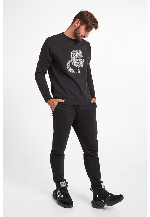 Karl Lagerfeld - BLUZA KARL LAGERFELD. Wzór: napisy