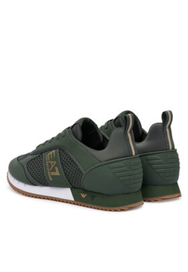 EA7 Emporio Armani Sneakersy 7X000334 AF18610 MZ583 Zielony. Kolor: zielony. Materiał: skóra