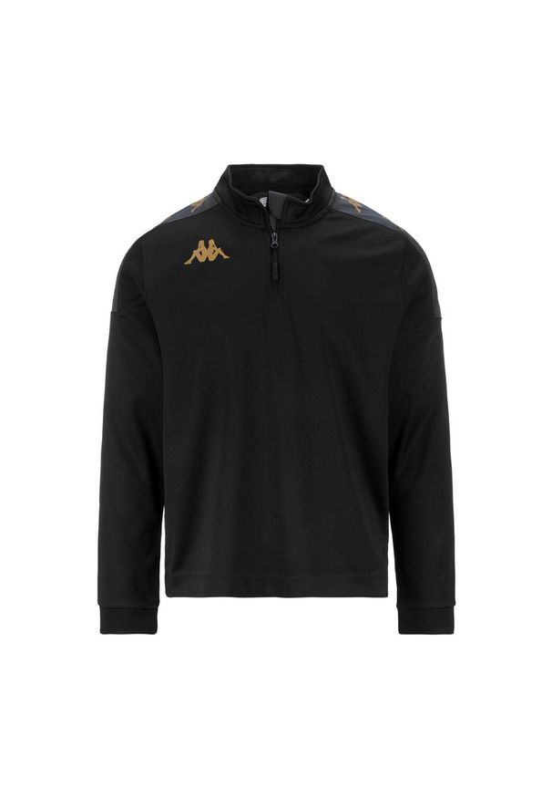 Dziecięca bluza dresowa Kappa Gassolo. Kolor: wielokolorowy, szary, czarny. Materiał: dresówka. Sport: piłka nożna