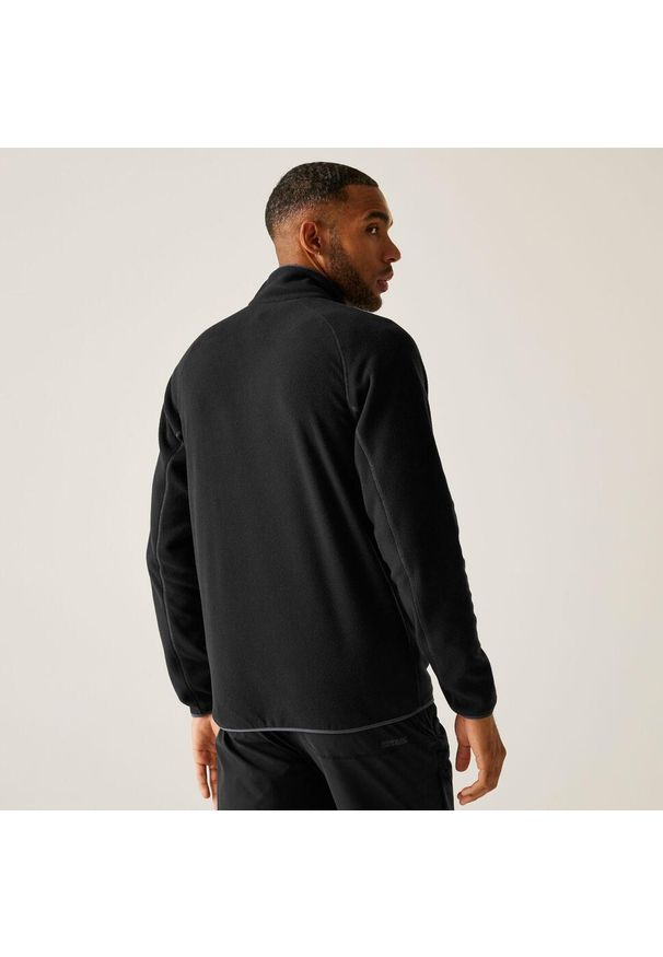 Polar turystyczny męski Hadfield Regatta z suwakiem. Kolor: czarny, szary, wielokolorowy. Materiał: polar. Sport: turystyka piesza