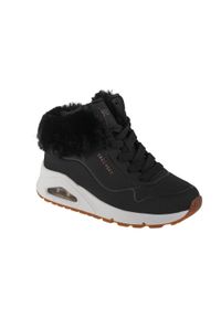 skechers - Buty do chodzenia dla dzieci Skechers Uno Fall Air. Zapięcie: sznurówki. Kolor: czarny. Materiał: guma, materiał, syntetyk, wełna. Szerokość cholewki: normalna. Sport: turystyka piesza