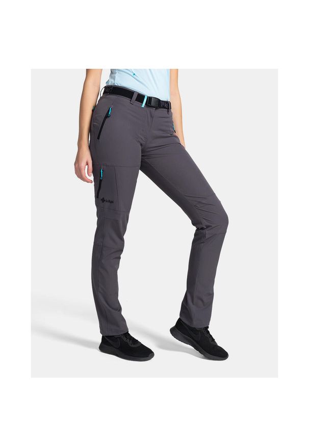 Damskie spodnie outdoorowe Kilpi BELVELA-W. Kolor: szary, niebieski, wielokolorowy. Sezon: lato. Sport: turystyka piesza