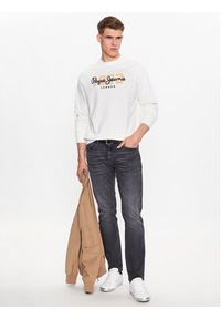 Pepe Jeans Bluza Meier PM582477 Biały Regular Fit. Kolor: biały. Materiał: bawełna #5