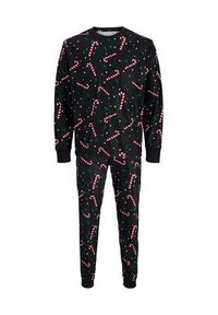 Jack & Jones Piżama Tristan 12285375 Czarny Loose Fit. Kolor: czarny. Materiał: syntetyk #3